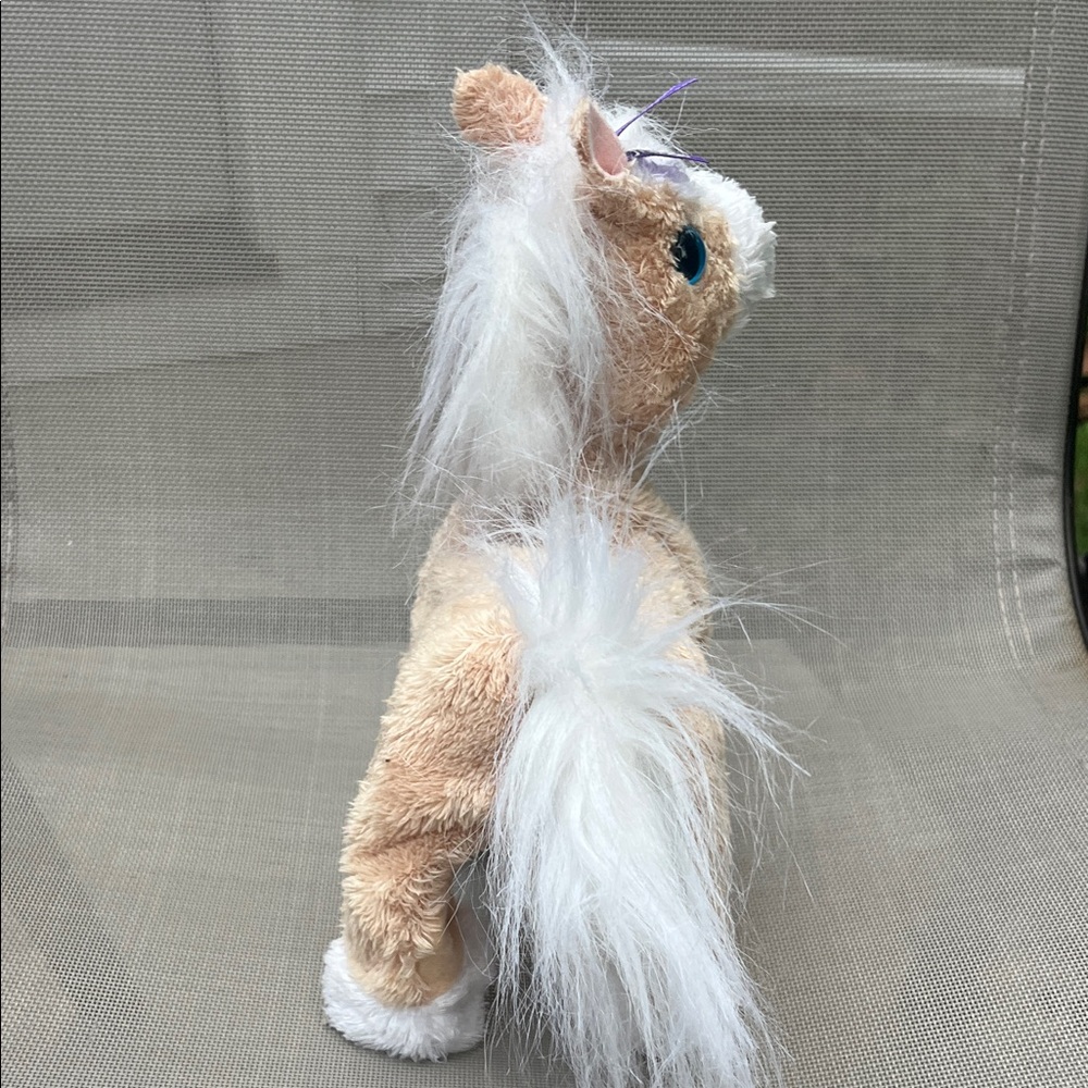 Tan and White Plush Pony - Picture 5 of 6